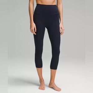 Lululemon Navy High-Waisted Leggings 23” inseams